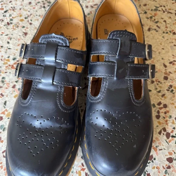 Dr. Martens Black Mary Jane Shoes - Picture 2 of 5